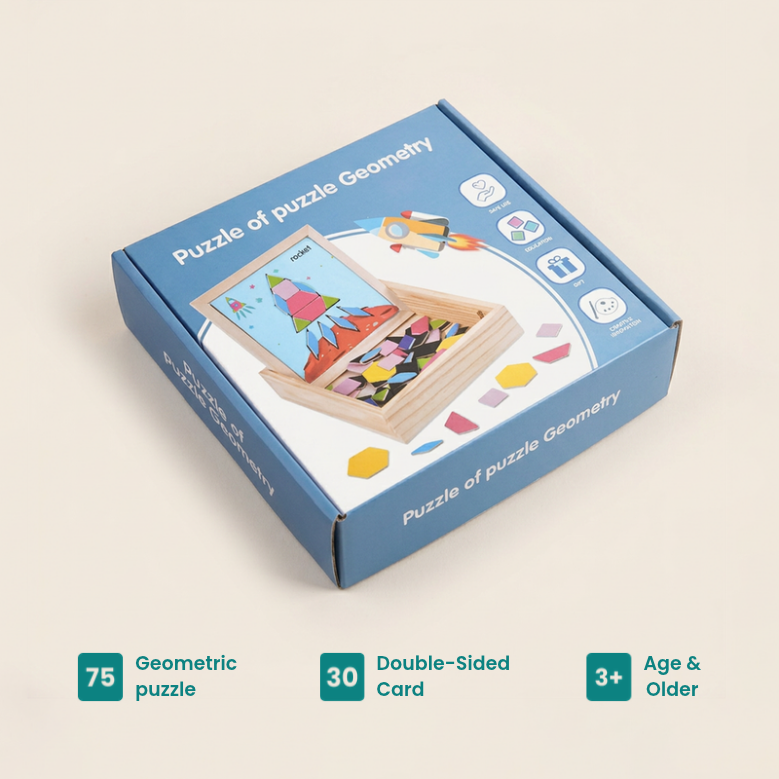 Magnetic Wooden Tangram Puzzle – view 3