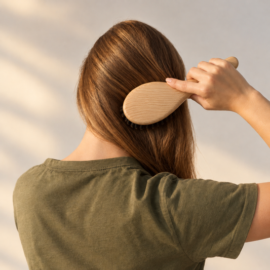 NATURAL BOAR BRISTLE HAIR BRUSH