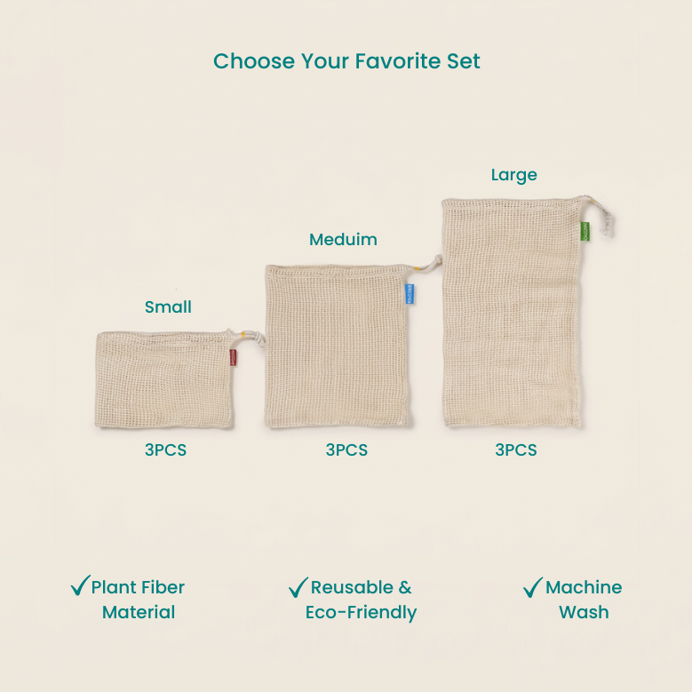 Reusable Produce Storage Bags Set – view 4