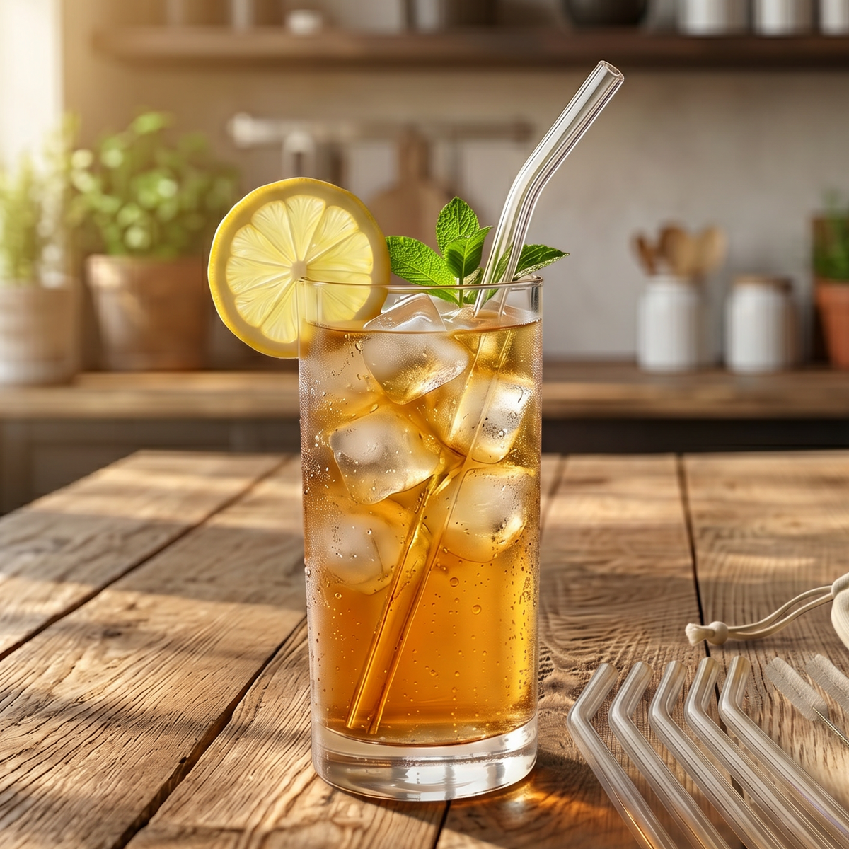 Reusable Glass Straw Set – view 4