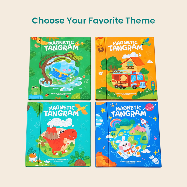 Wooden Magnetic Animal Tangram Puzzle – view 3