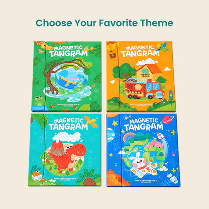 Wooden Magnetic Animal Tangram Puzzle – view 3
