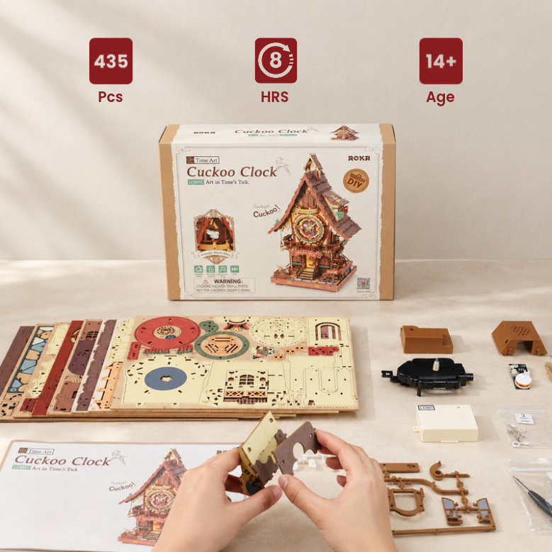 Cuckoo Clock 3D Wooden Puzzle – view 3