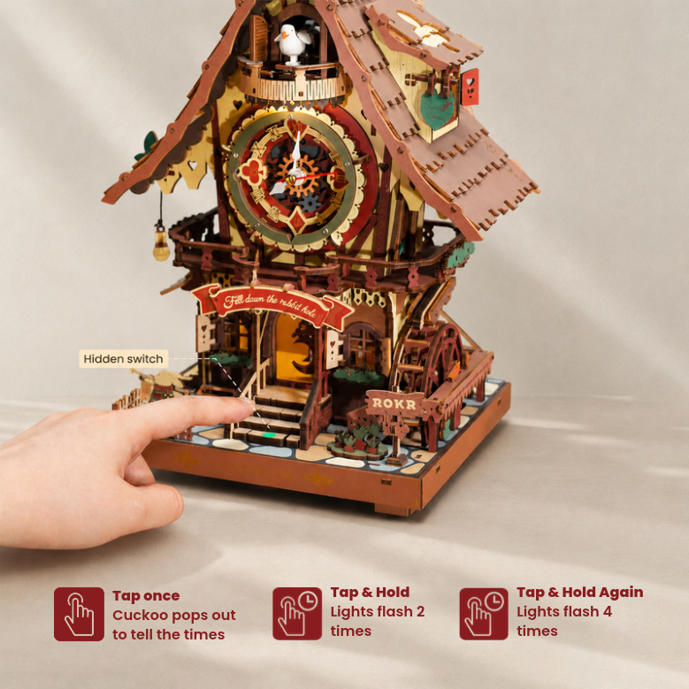 Cuckoo Clock 3D Wooden Puzzle – view 2
