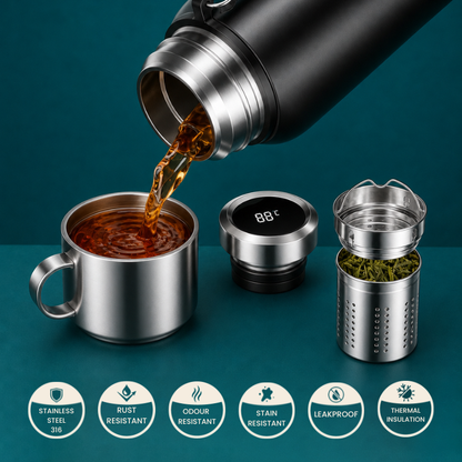 Stainless Steel Smart Thermo Flask – view 2