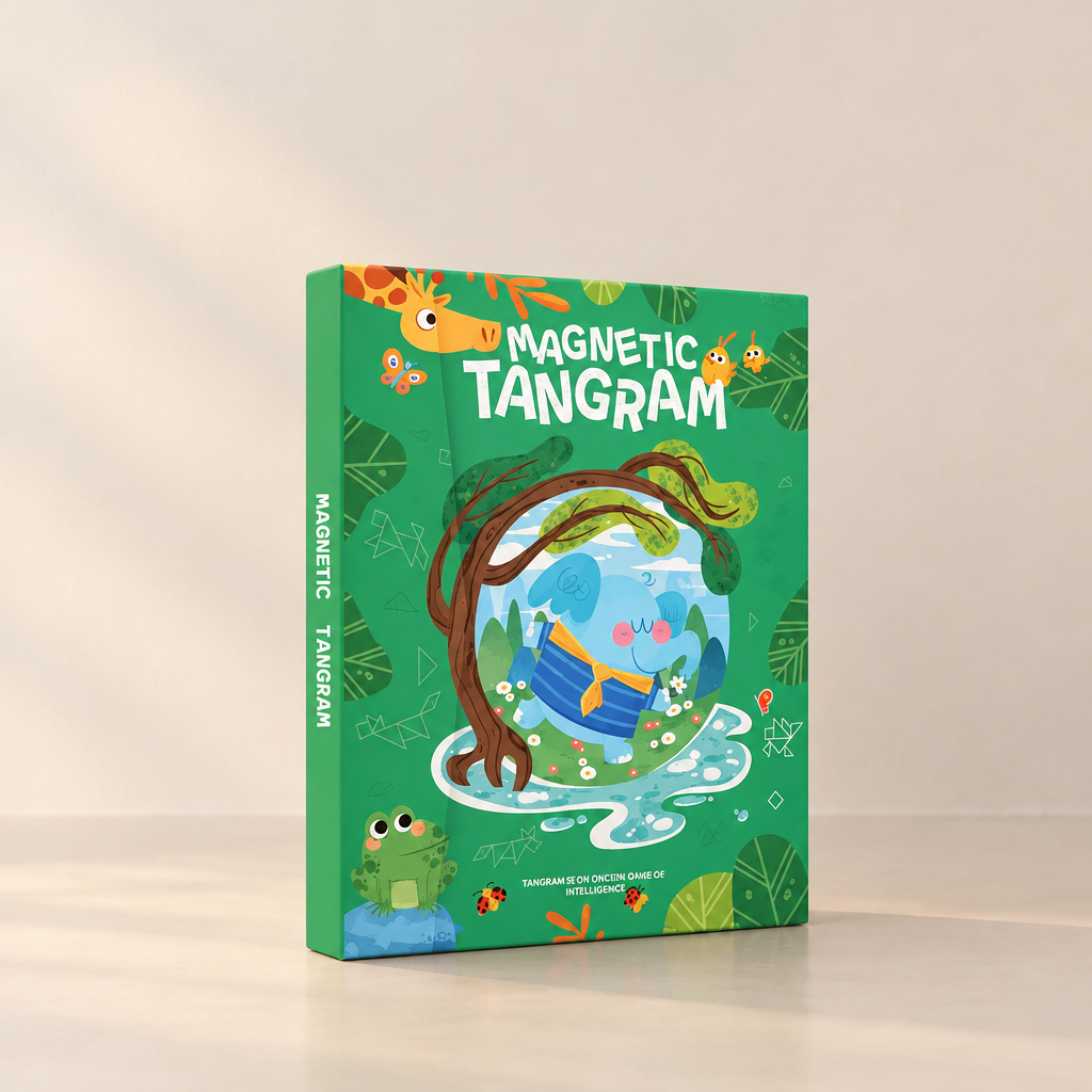 Wooden Magnetic Animal Tangram Puzzle – view 8