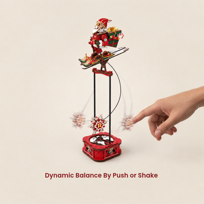 Gravity Swing Santa on Skis 3D Wooden Puzzle – view 3