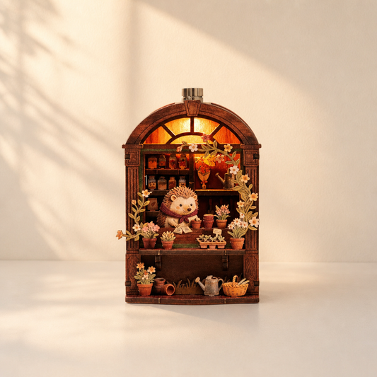 Hedgehog Flower Shop 3D Wooden Puzzle