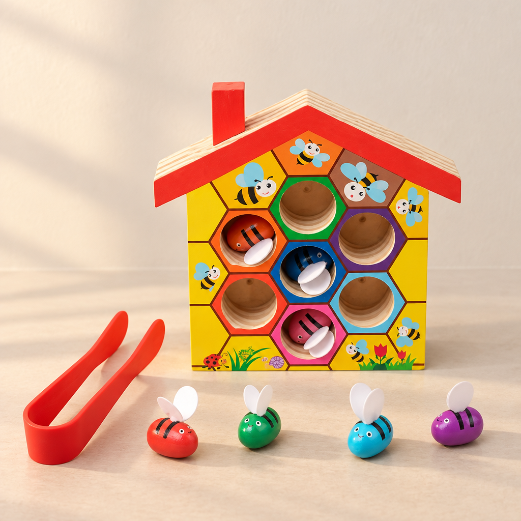 Montessori Bee Hive Sorting Game – view 2
