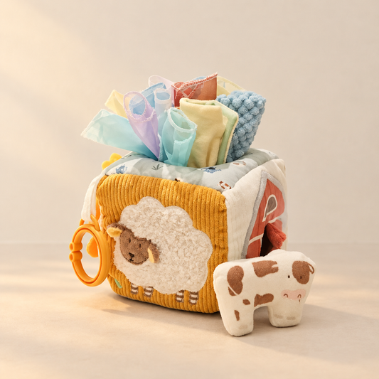 Montessori Farm Sensory Tissue Box