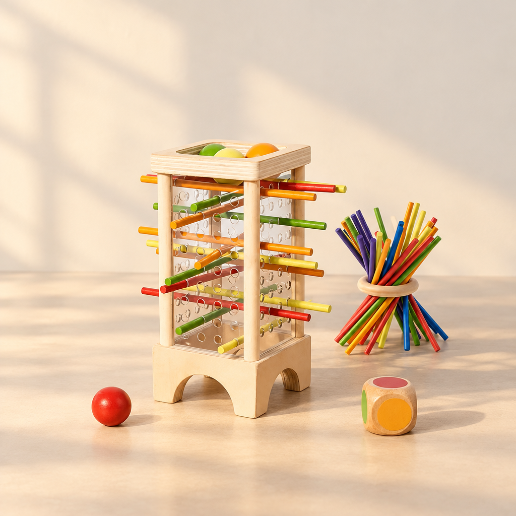 Montessori Wooden Stick Strategy Game