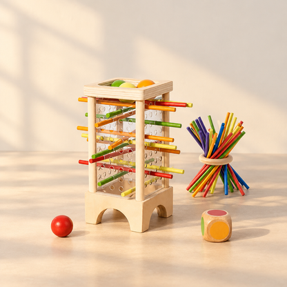 Montessori Wooden Stick Strategy Game