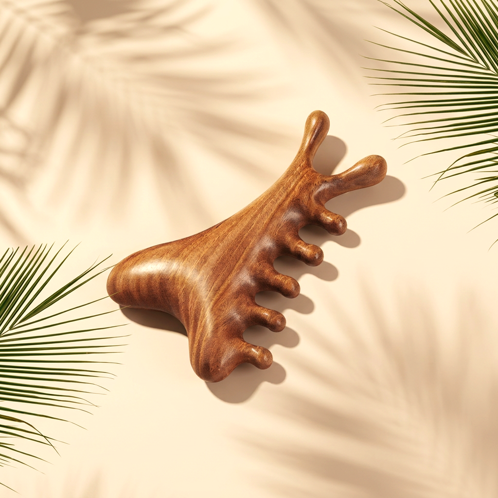Sandalwood Multi-Point Massage Tool