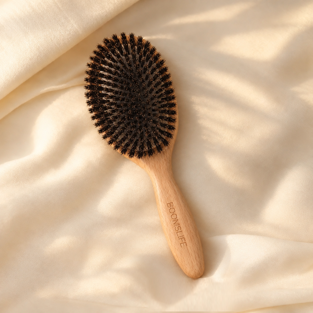 NATURAL BOAR BRISTLE HAIR BRUSH