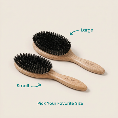NATURAL BOAR BRISTLE HAIR BRUSH