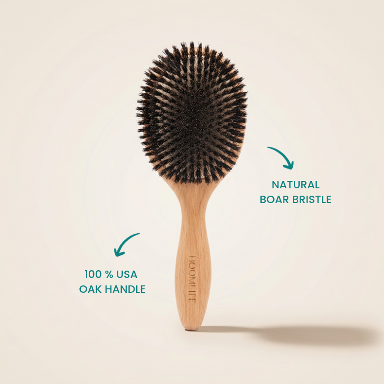 NATURAL BOAR BRISTLE HAIR BRUSH