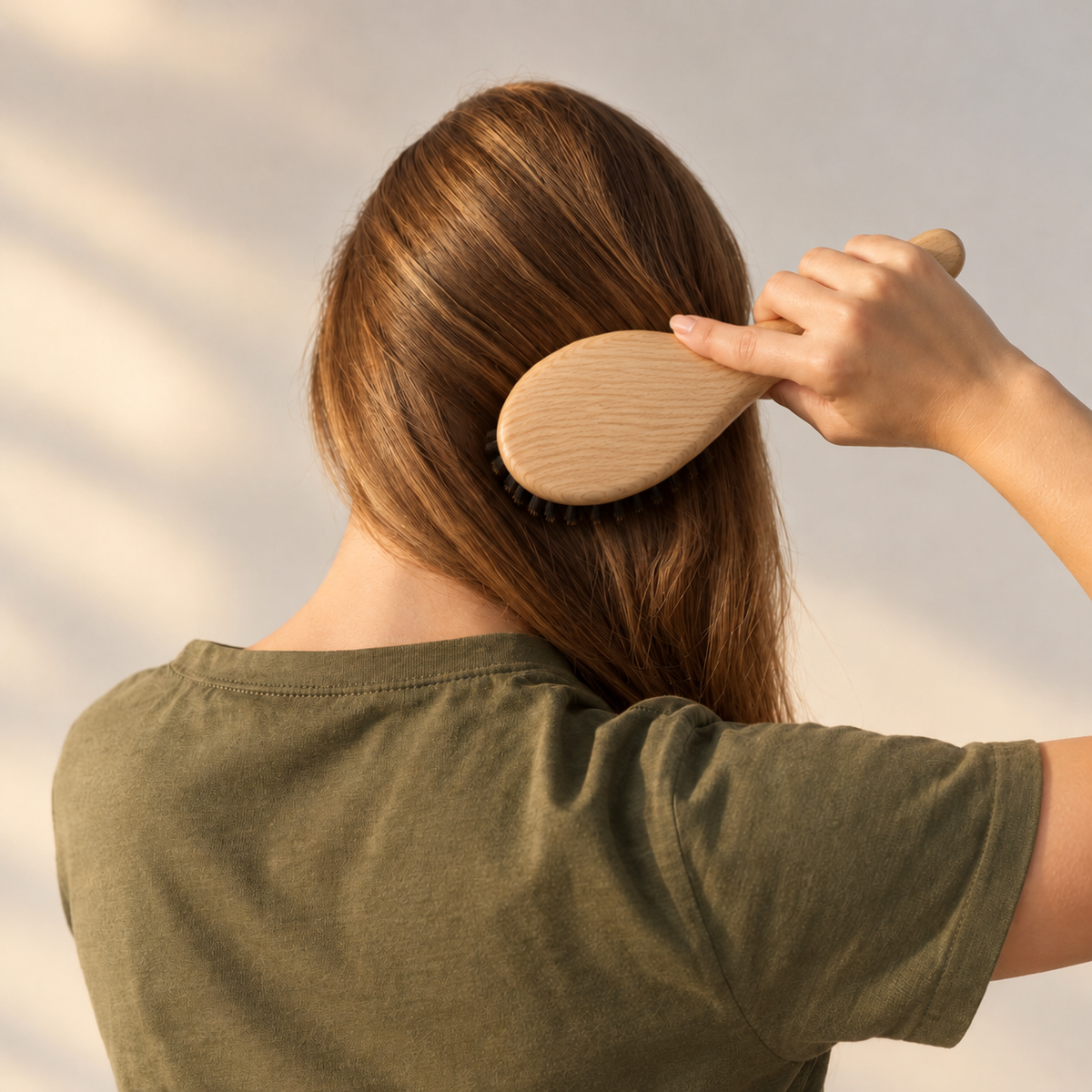 NATURAL BOAR BRISTLE HAIR BRUSH