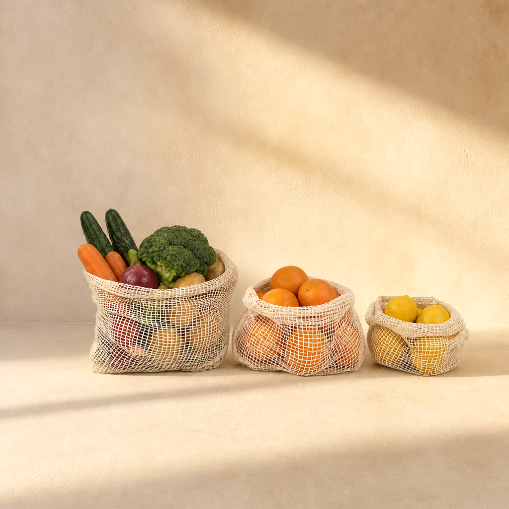 Reusable Produce Storage Bags Set