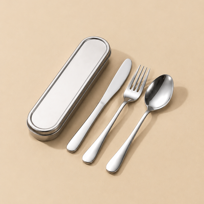 Stainless Steel Travel Cutlery Set 4pc