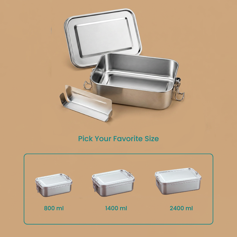 Stainless Steel Leakproof Lunch Box – view 4