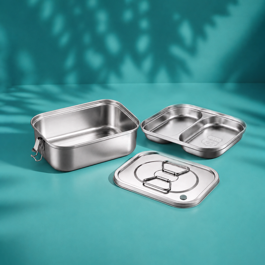 Small Double-Layer Stainless Steel Lunch Box – view 2