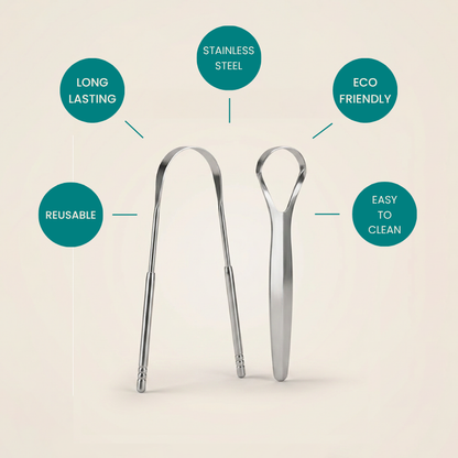 Stainless Steel Tongue Scraper Set – view 3