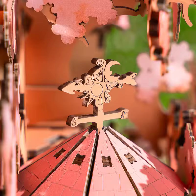 Sakura Blossom Tree House 3D Wooden Puzzle – view 4