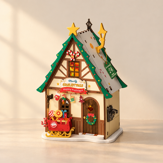 DIY Miniature Christmas House Kit