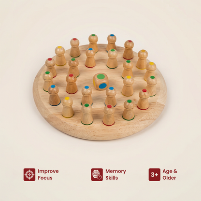 Wooden Colour Memory Matching Game – view 3