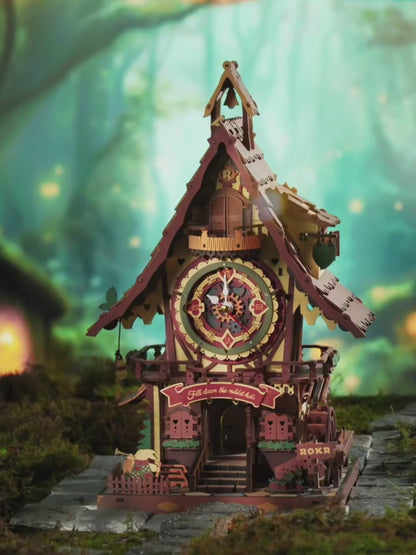 CUCKOO CLOCK MECHANICAL 3D WOODEN PUZZLE