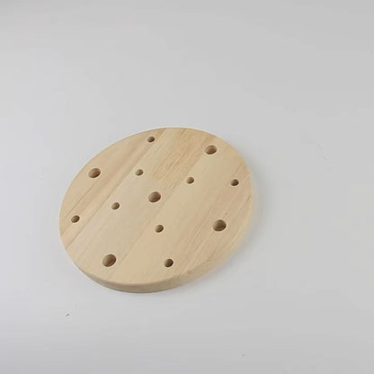 WOODEN FLOWER GARDEN BUILDING & STACKING TOY